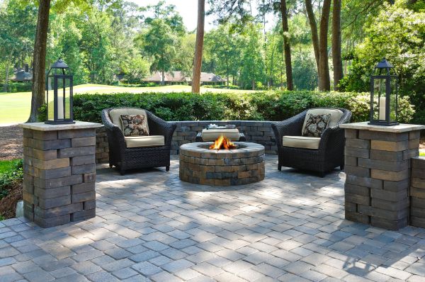 Fire Pit Installation in Charleston